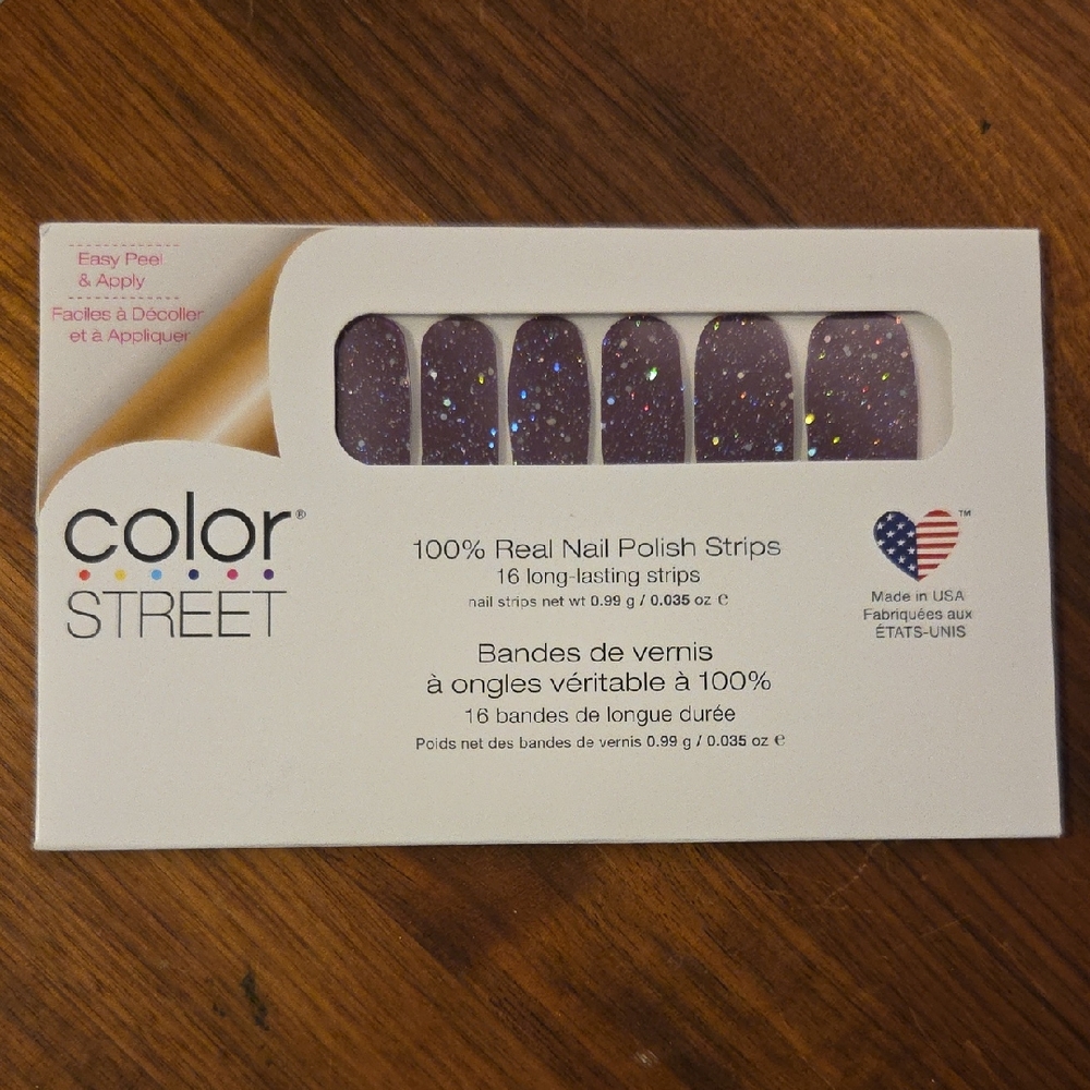 Color Street Bordeaux Glitz Nail Strips